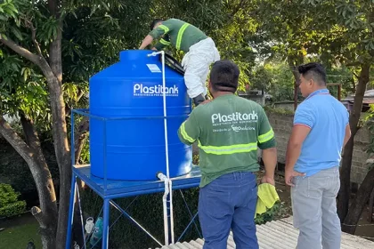 Inspección en sitio para instalación de tanque de agua Plastitank realizada por Pro Soluciones